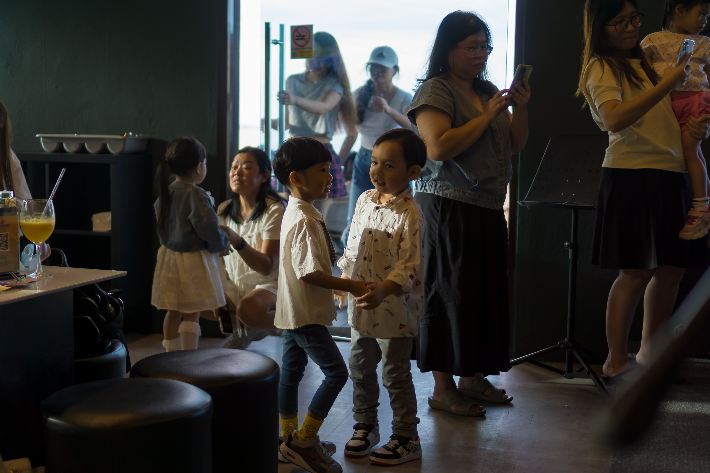Young children enjoying the event at Rocca Bay